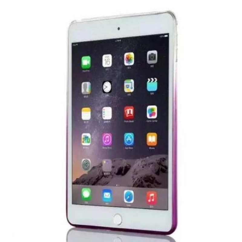 Gradient třpytivý gelový obal na iPad mini 4 - fialový