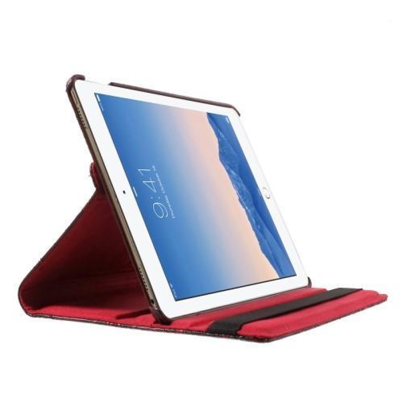 Grape stylové knížkové pouzdro na tablet iPad Pro 9.7 - červené