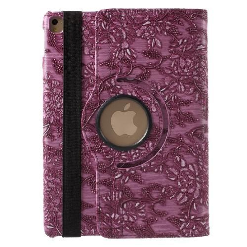 Grape stylové knížkové pouzdro na tablet iPad Pro 9.7 - fialové