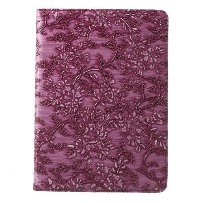 Grape stylové knížkové pouzdro na tablet iPad Pro 9.7 - fialové