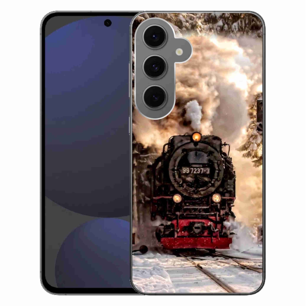Gelový kryt mmCase na Samsung Galaxy S24 FE - vlak