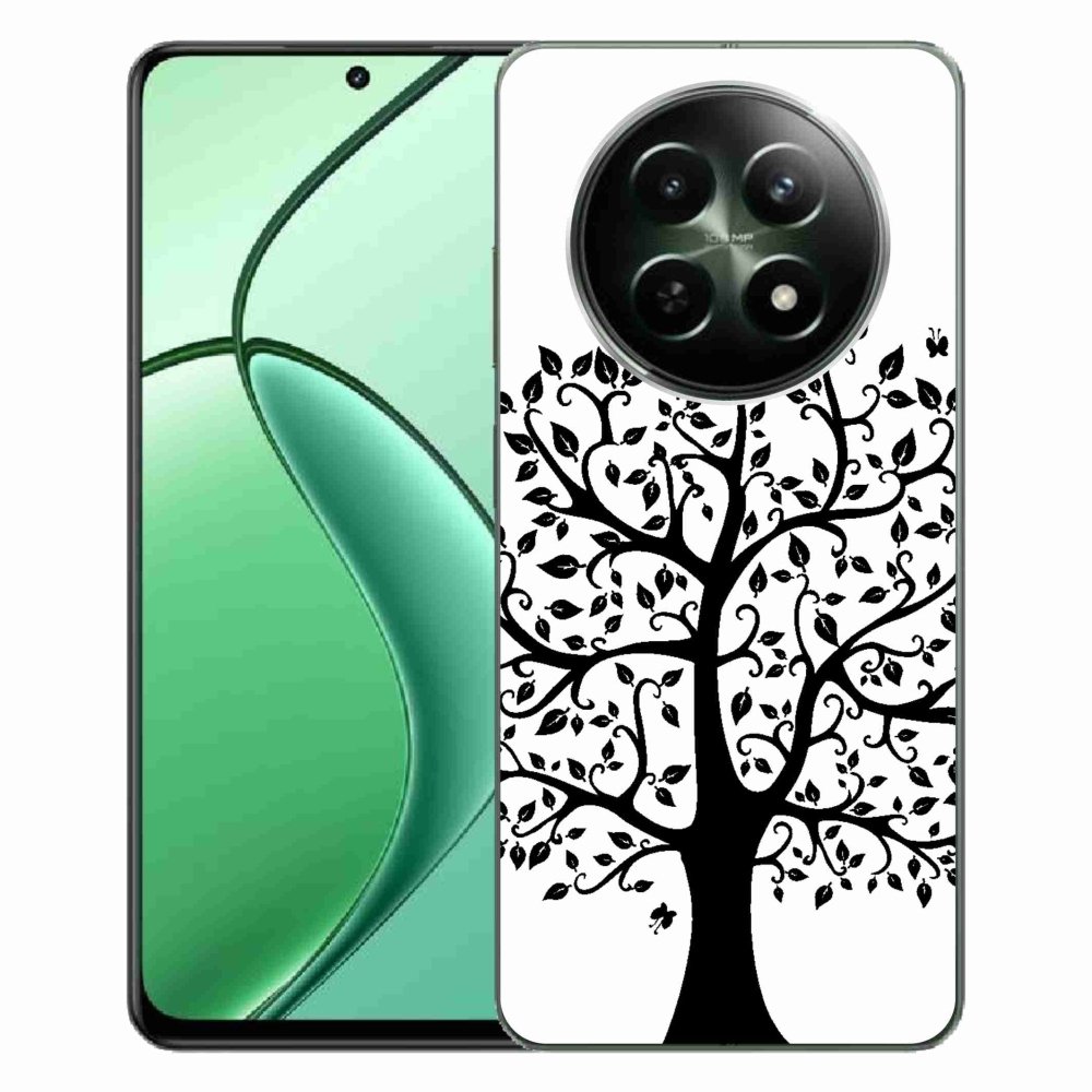 Gelový kryt mmCase na Realme 12 5G/12x 5G - černobílý strom