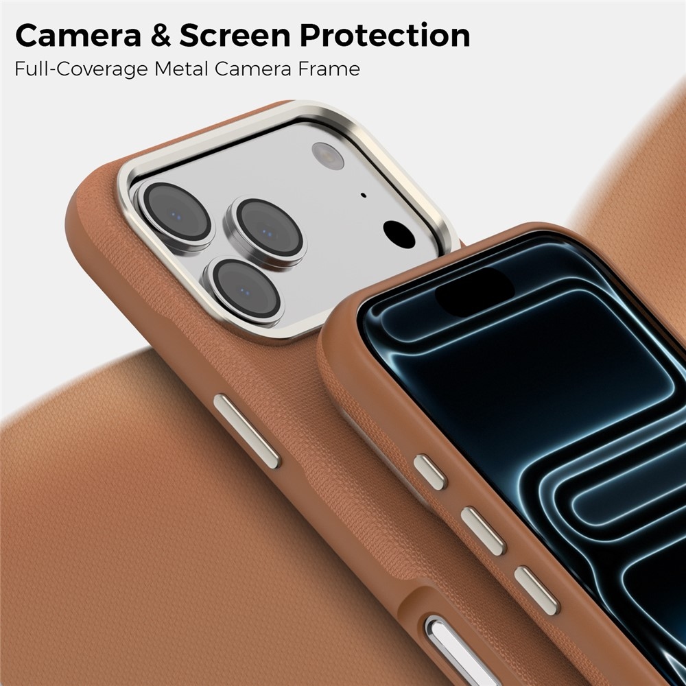 Griddy odolný kryt s MagSafe na iPhone 18 Pro Max - hnědý