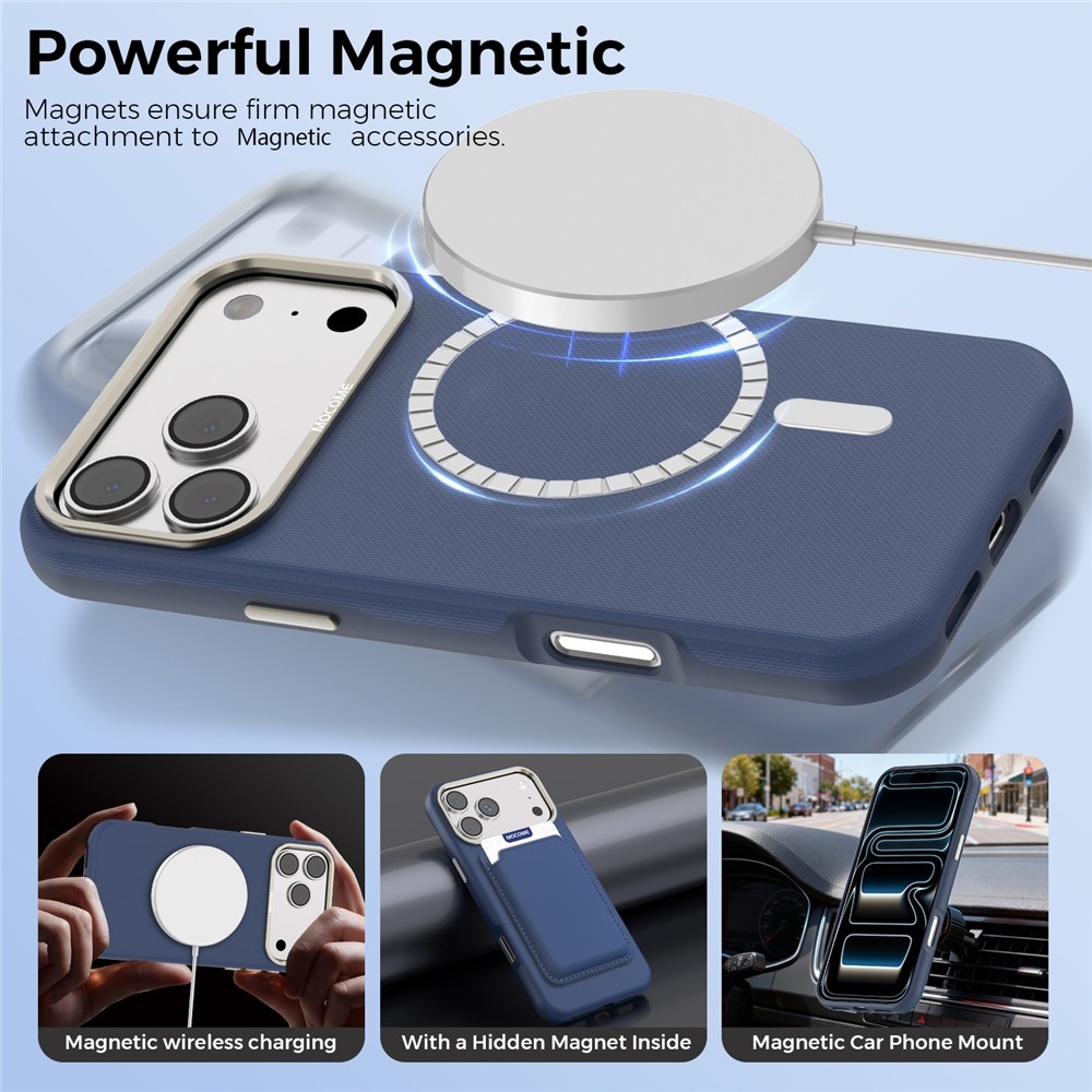 Griddy odolný kryt s MagSafe na iPhone 18 Pro Max - modrý