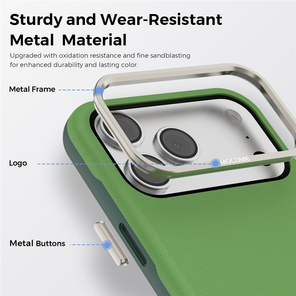 Griddy odolný kryt s MagSafe na iPhone 18 Pro Max - zelený