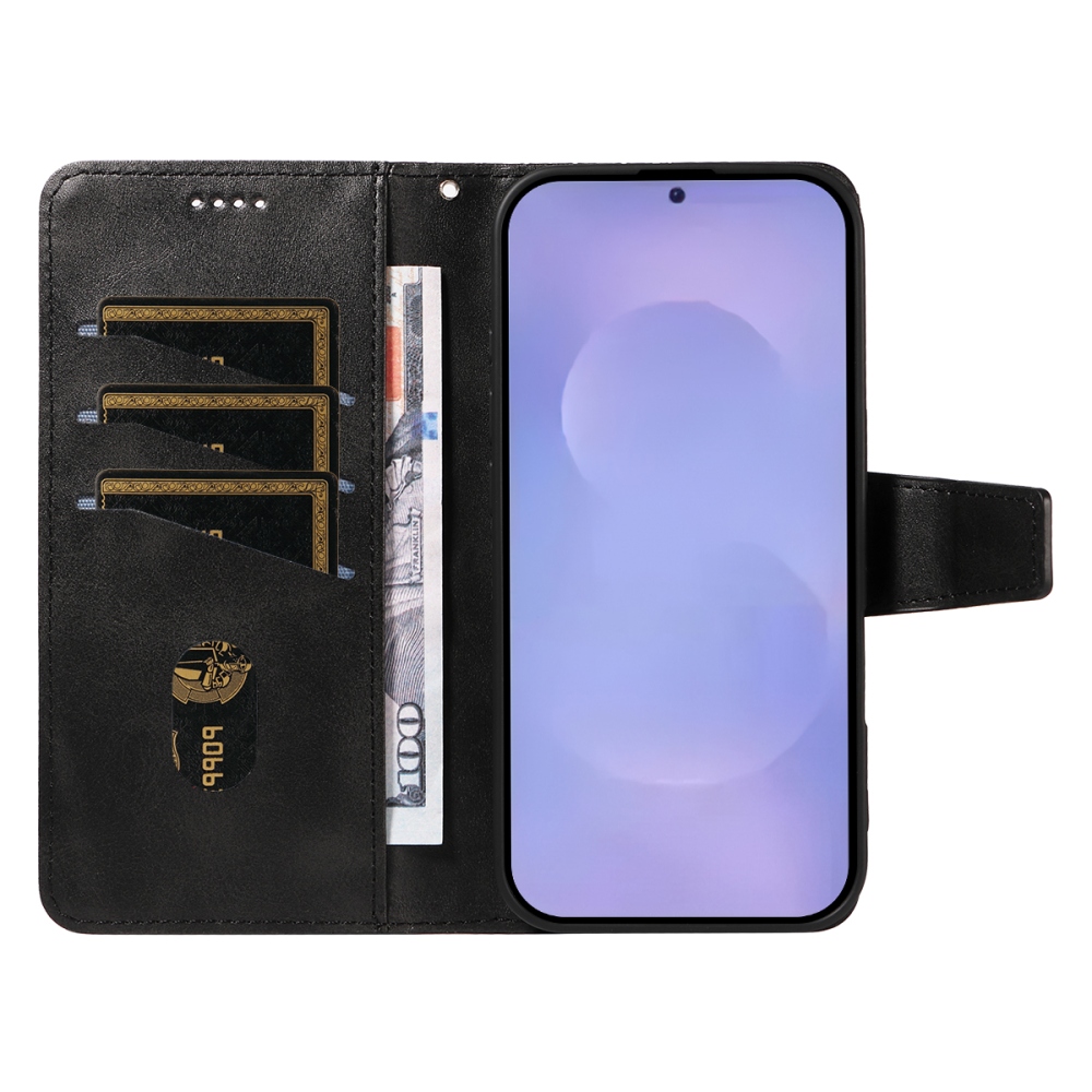 Gridy knížkové pouzdro na Samsung Galaxy S26/S26 Pro - černé