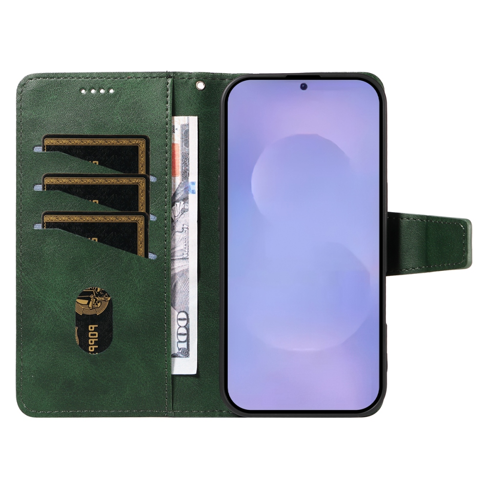 Gridy knížkové pouzdro na Samsung Galaxy S26/S26 Pro - zelené