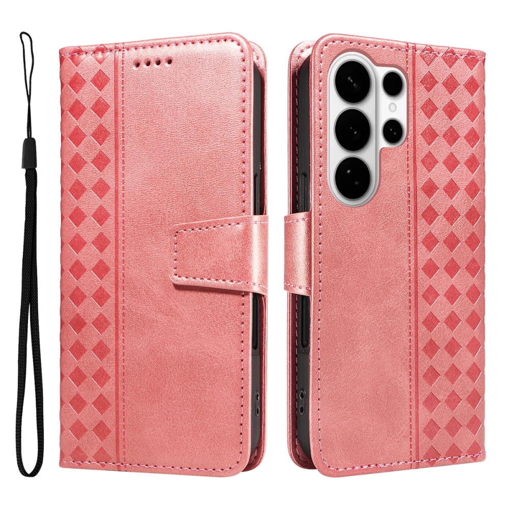 Gridy knížkové pouzdro na Samsung Galaxy S26 Ultra - růžovozlaté