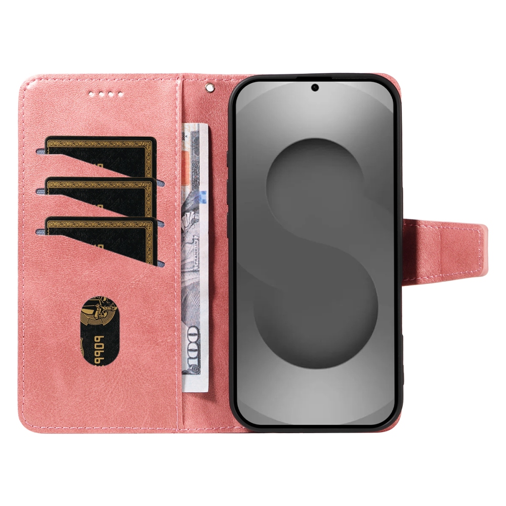 Gridy knížkové pouzdro na Samsung Galaxy S26 Ultra - růžovozlaté