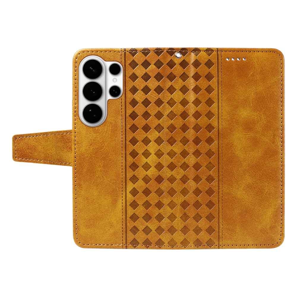 Gridy knížkové pouzdro na Samsung Galaxy S26 Ultra - žluté