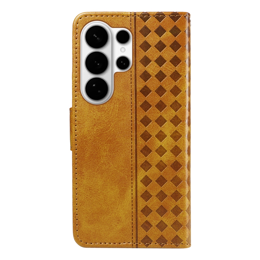 Gridy knížkové pouzdro na Samsung Galaxy S26 Ultra - žluté