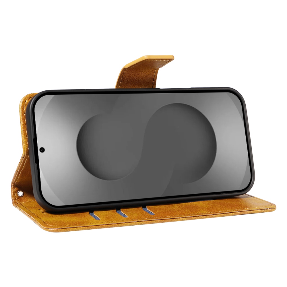 Gridy knížkové pouzdro na Samsung Galaxy S26 Ultra - žluté