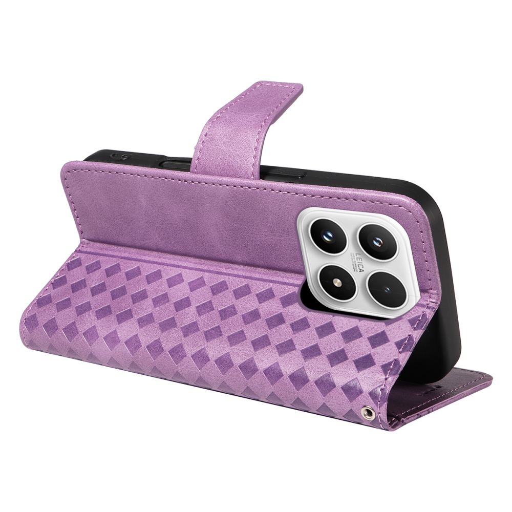 Gridy knížkové pouzdro na Xiaomi 17 - fialové