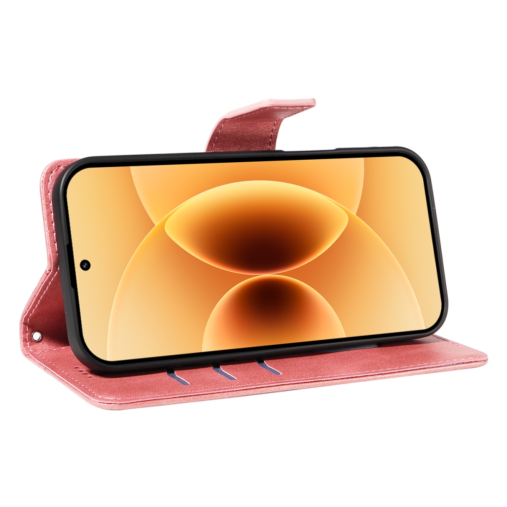 Gridy knížkové pouzdro na Xiaomi 17 - růžovozlaté