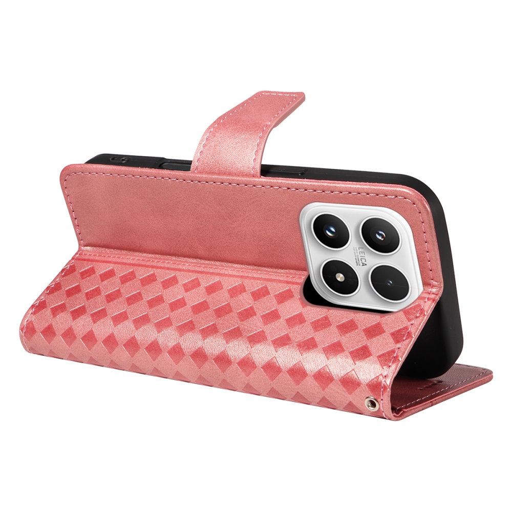 Gridy knížkové pouzdro na Xiaomi 17 - růžovozlaté