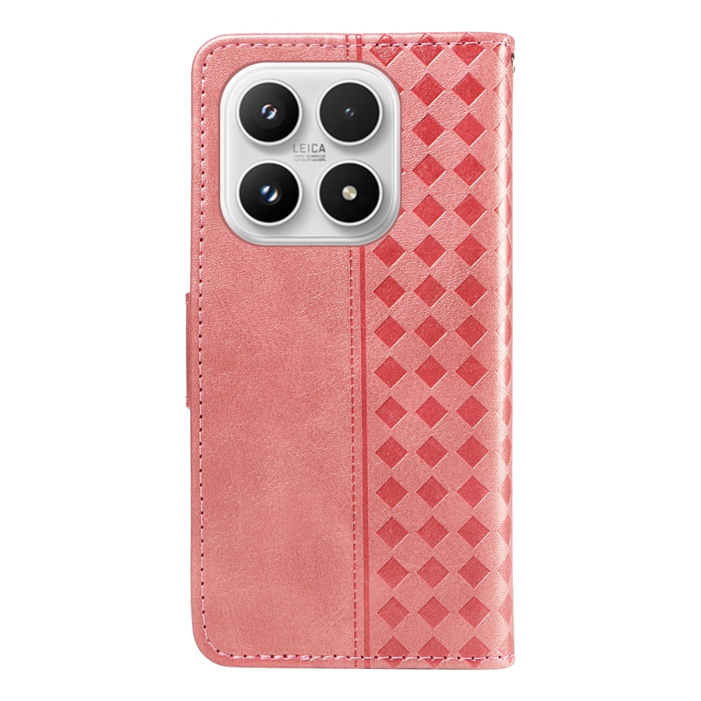 Gridy knížkové pouzdro na Xiaomi 17 - růžovozlaté