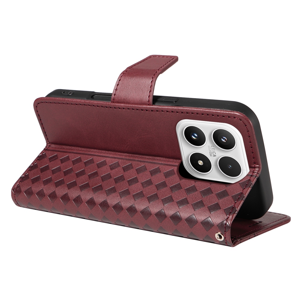 Gridy knížkové pouzdro na Xiaomi 17 - vínové