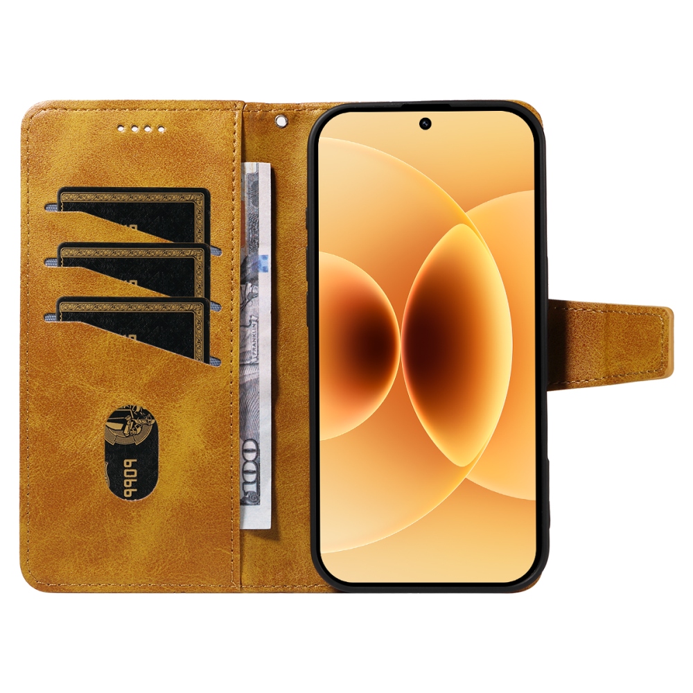 Gridy knížkové pouzdro na Xiaomi 17 - žluté