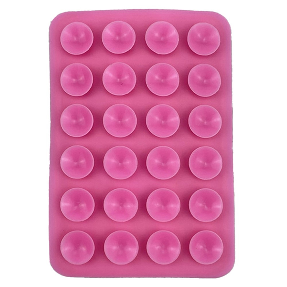 Grips nalepovací držák s přísavkami pro mobilní telefony - růžový
