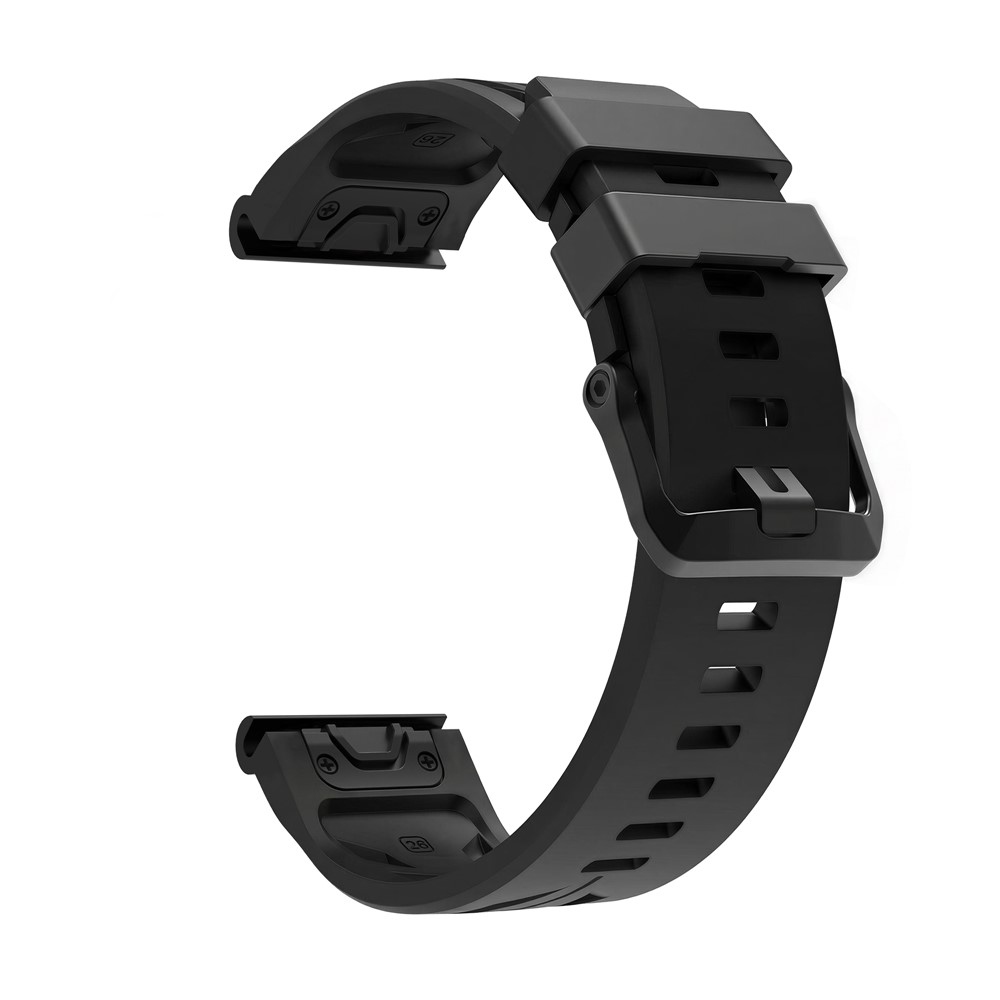 Groove silikonový řemínek 22mm na Garmin Fenix 8 Pro 47mm/Fenix 8 47mm - černý