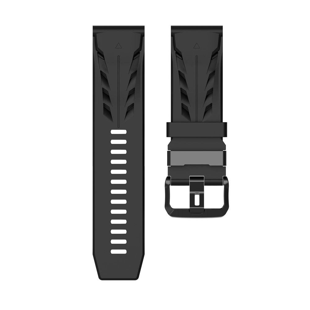 Groove silikonový řemínek 22mm na Garmin Fenix 8 Pro 47mm/Fenix 8 47mm - černý