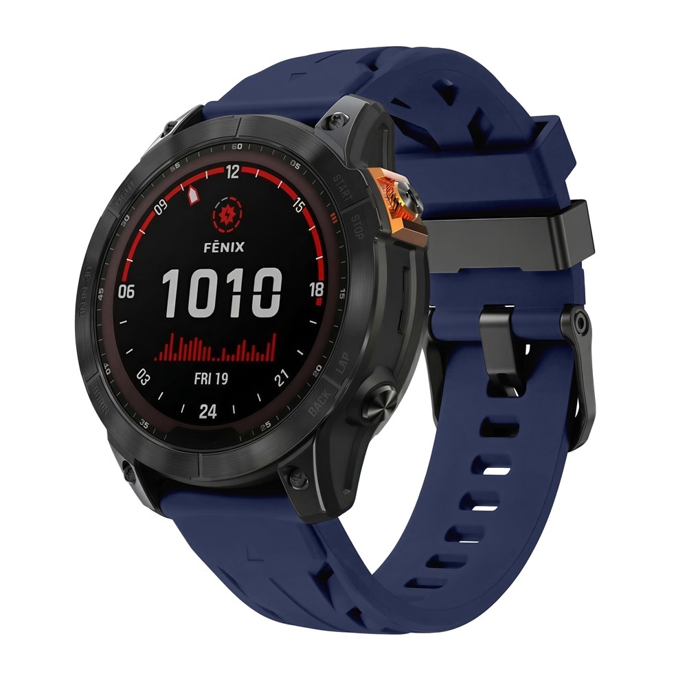 Groove silikonový řemínek 22mm na Garmin Fenix 8 Pro 47mm/Fenix 8 47mm - modrý
