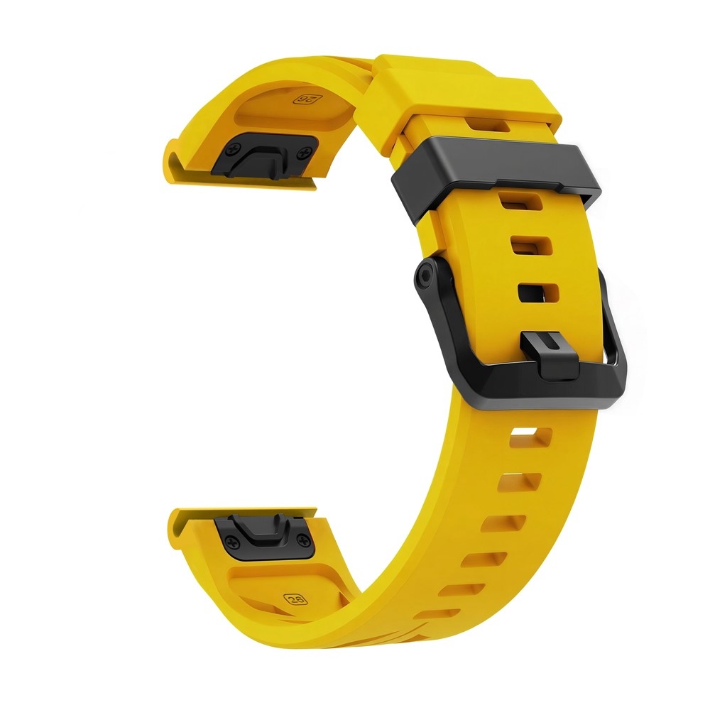 Groove silikonový řemínek 22mm na Garmin Fenix 8 Pro 47mm/Fenix 8 47mm - žlutý
