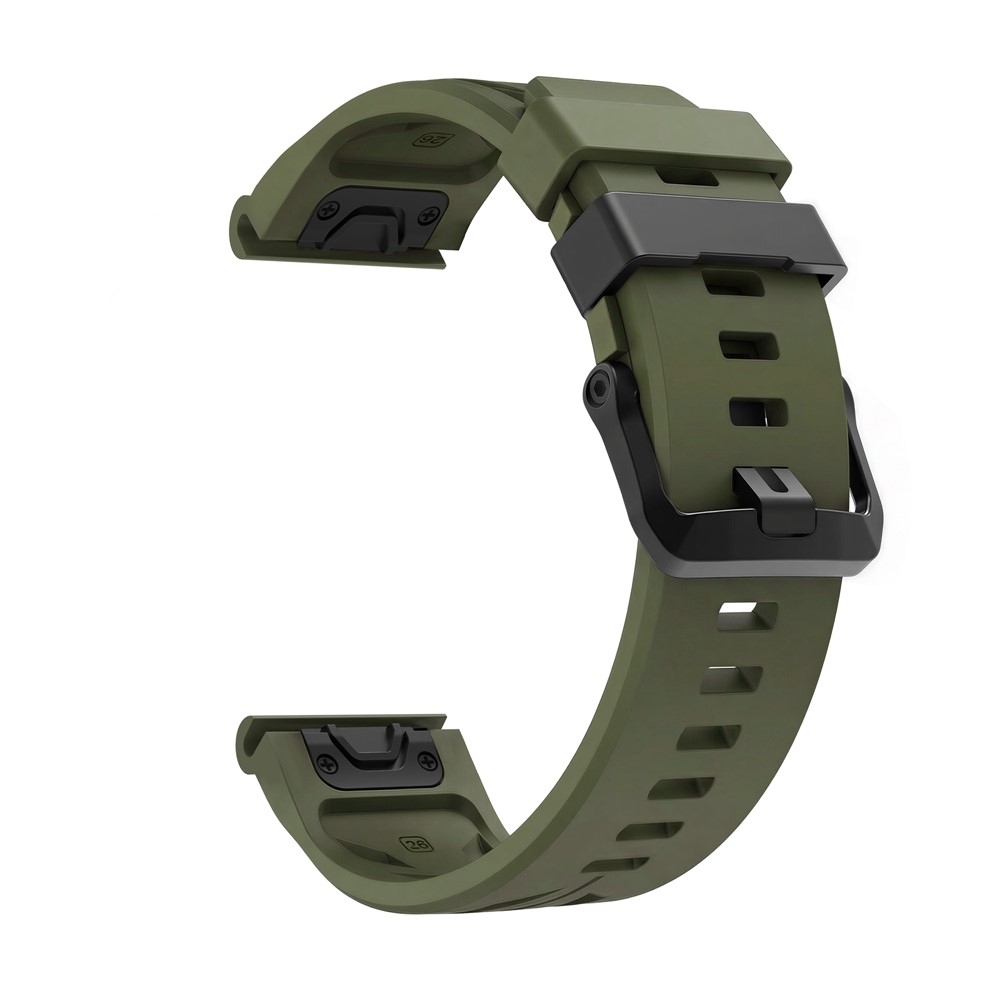 Groove silikonový řemínek 26mm na Garmin Fenix 8 Pro 51mm/Fenix 8 51mm - zelený
