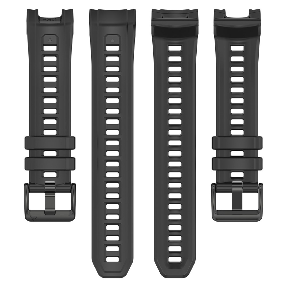 Groove silikonový řemínek na Garmin Instinct 3 45mm/3 Solar 45mm  - černý