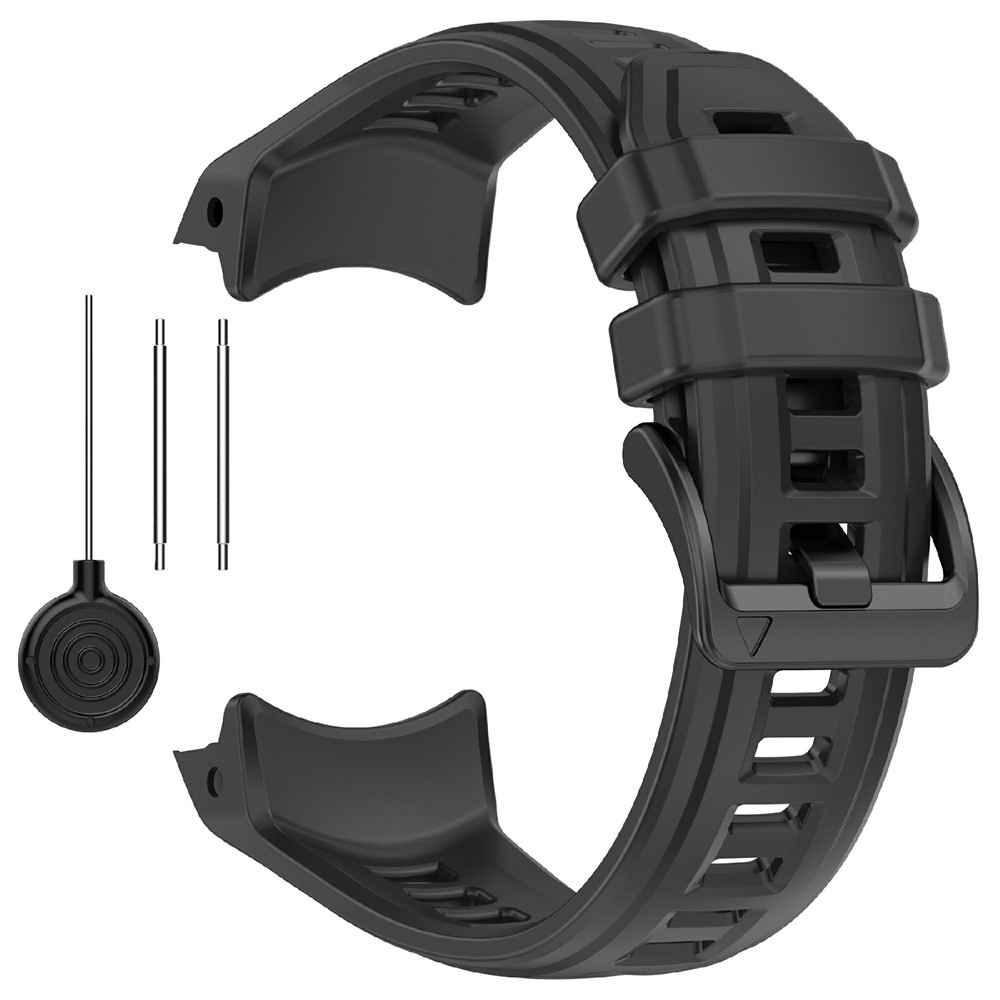 Groove silikonový řemínek na Garmin Instinct 3 45mm/3 Solar 45mm  - černý