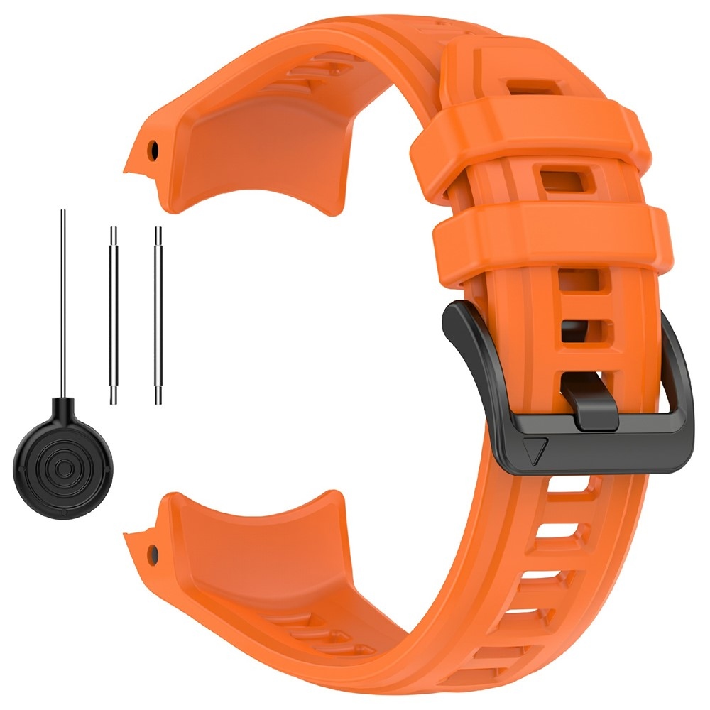 Groove silikonový řemínek na Garmin Instinct 3 45mm/3 Solar 45mm  - oranžový