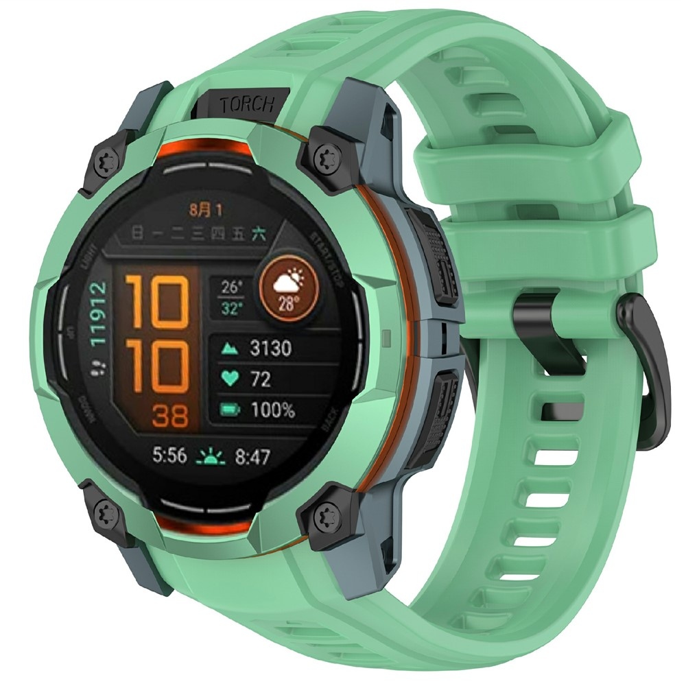 Groove silikonový řemínek na Garmin Instinct 3 45mm/3 Solar 45mm  - zelený