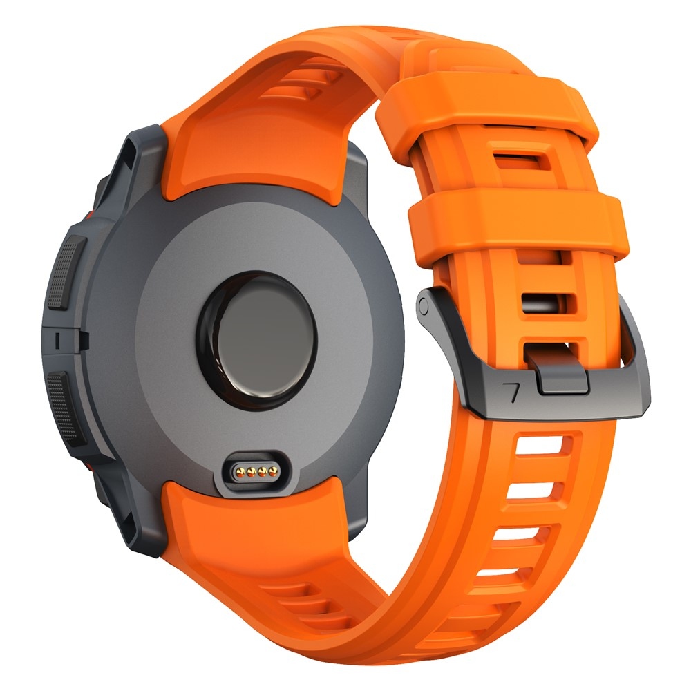 Groove silikonový řemínek na Garmin Instinct 3 50mm/3 Solar 50mm  - oranžový
