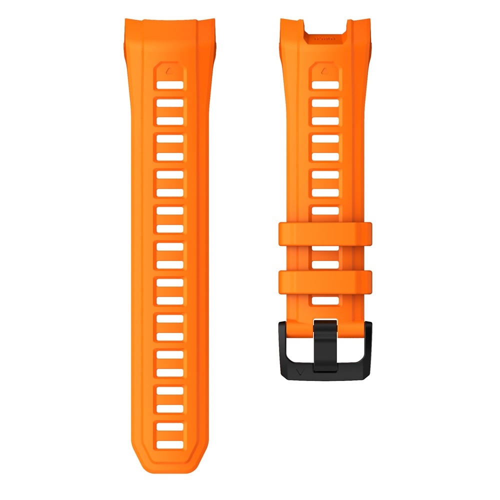 Groove silikonový řemínek na Garmin Instinct 3 50mm/3 Solar 50mm  - oranžový