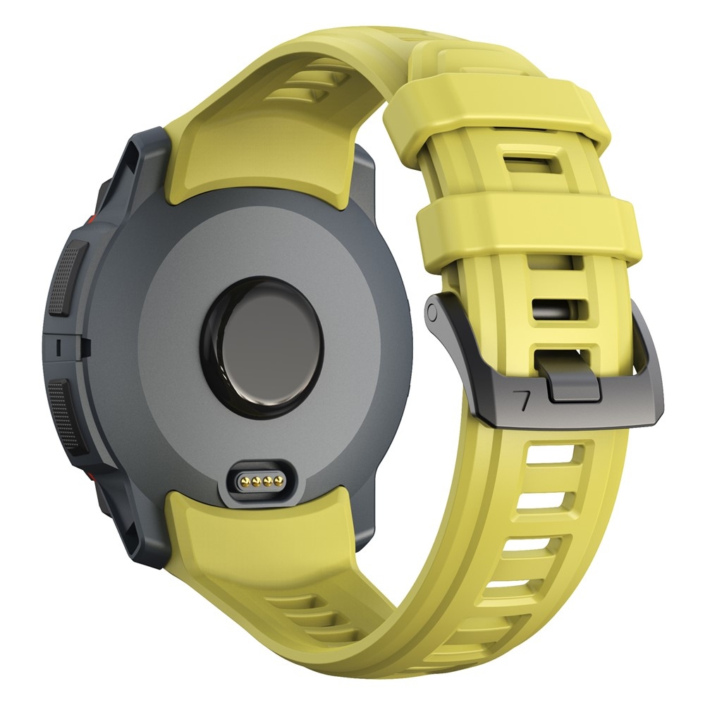 Groove silikonový řemínek na Garmin Instinct 3 50mm/3 Solar 50mm  - žlutý