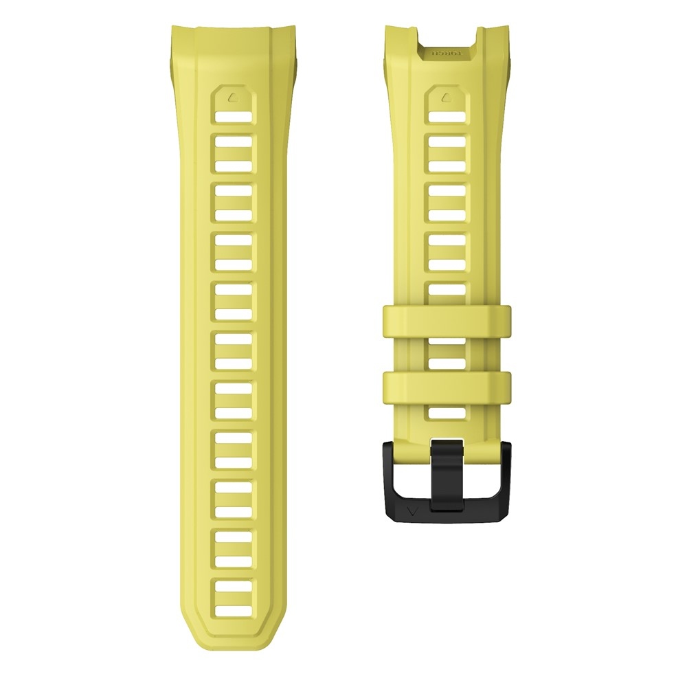 Groove silikonový řemínek na Garmin Instinct 3 50mm/3 Solar 50mm  - žlutý