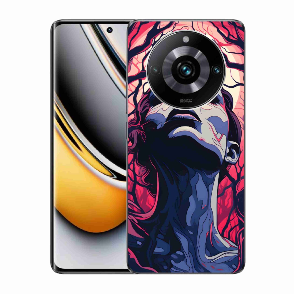 Gelový kryt mmCase na Realme 11 Pro/11 Pro+ - abstraktní obličej