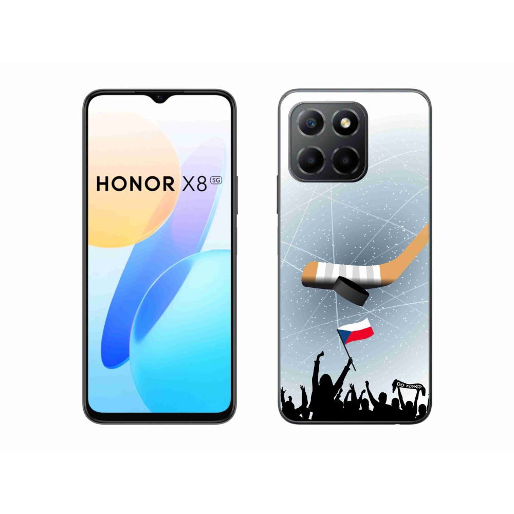 Gelový kryt mmCase na Honor X8 5G/Honor 70 Lite 5G - fanoušci hokeje