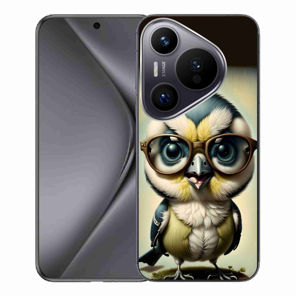Gelový kryt mmCase na Huawei Pura 70 Pro - mládě s brýlemi