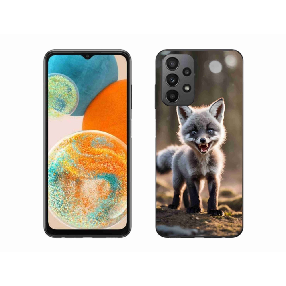 Gelový kryt mmCase na Samsung Galaxy A23 4G/5G - rozzuřená liška