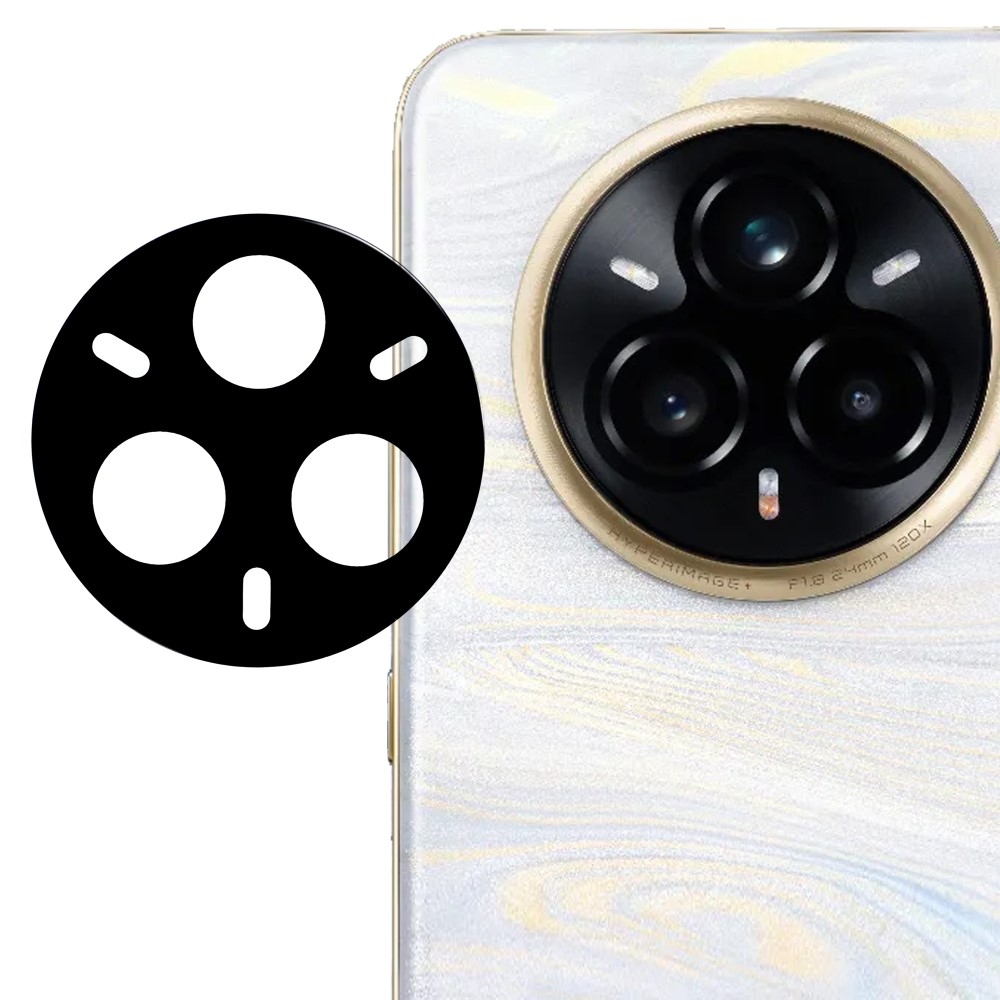 Sklo čočky fotoaparátu na Realme 14 Pro 5G - černé