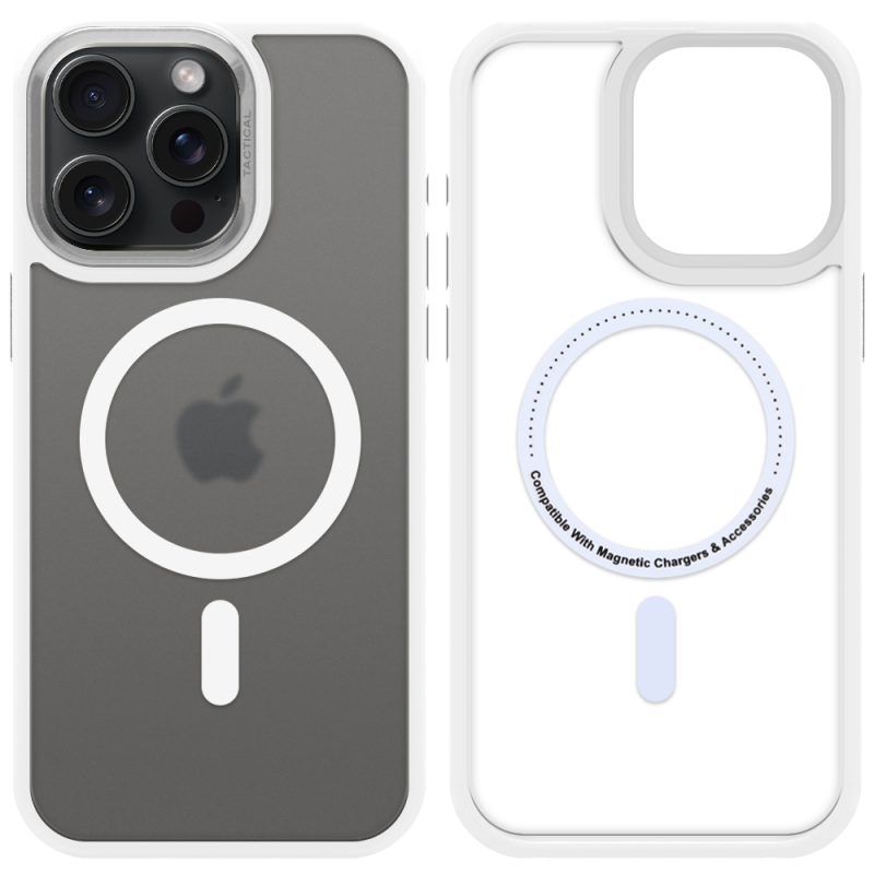 Tactical MagForce Hyperstealth 3.0 Kryt pro Apple iPhone 15 Pro Max Snow White