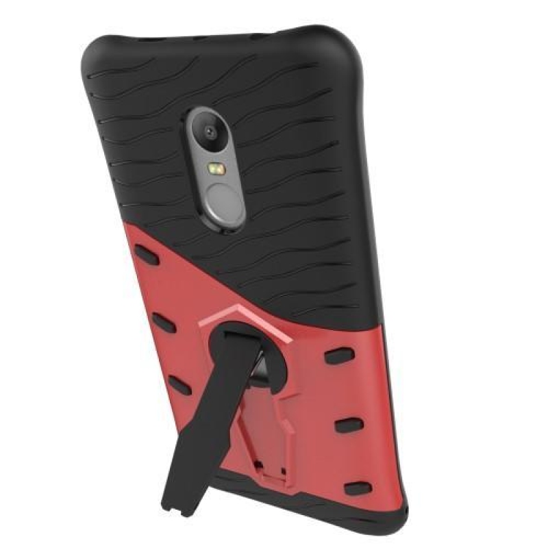 GT odolný obal se stojánkem na mobil Xiaomi Redmi Note 4X - červený