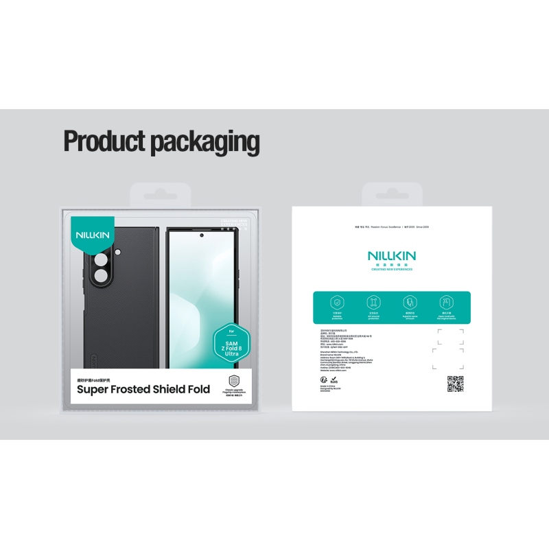Nillkin Super Frosted FOLD Magnetic Zadní Kryt pro Samsung Galaxy Z Fold 8 Ultra Black