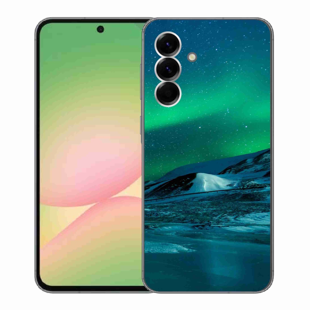 Gelový kryt mmCase na Samsung Galaxy A56 5G - polární záře