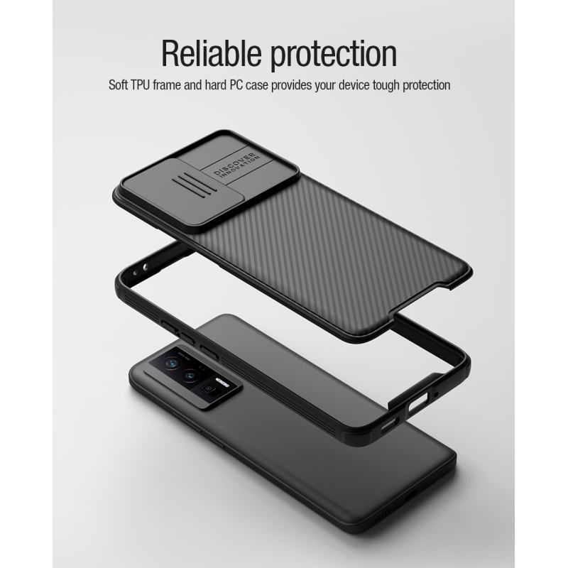 Nillkin CamShield PRO Magnetic Zadní Kryt pro Poco F5 Pro 5G Black