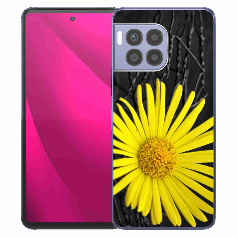 Gelový kryt mmCase na T-Mobile T Phone 2 Pro - žlutá květina