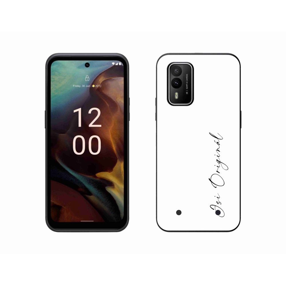 Gelový kryt mmCase na Nokia XR21 - jsi originál bílé pozadí