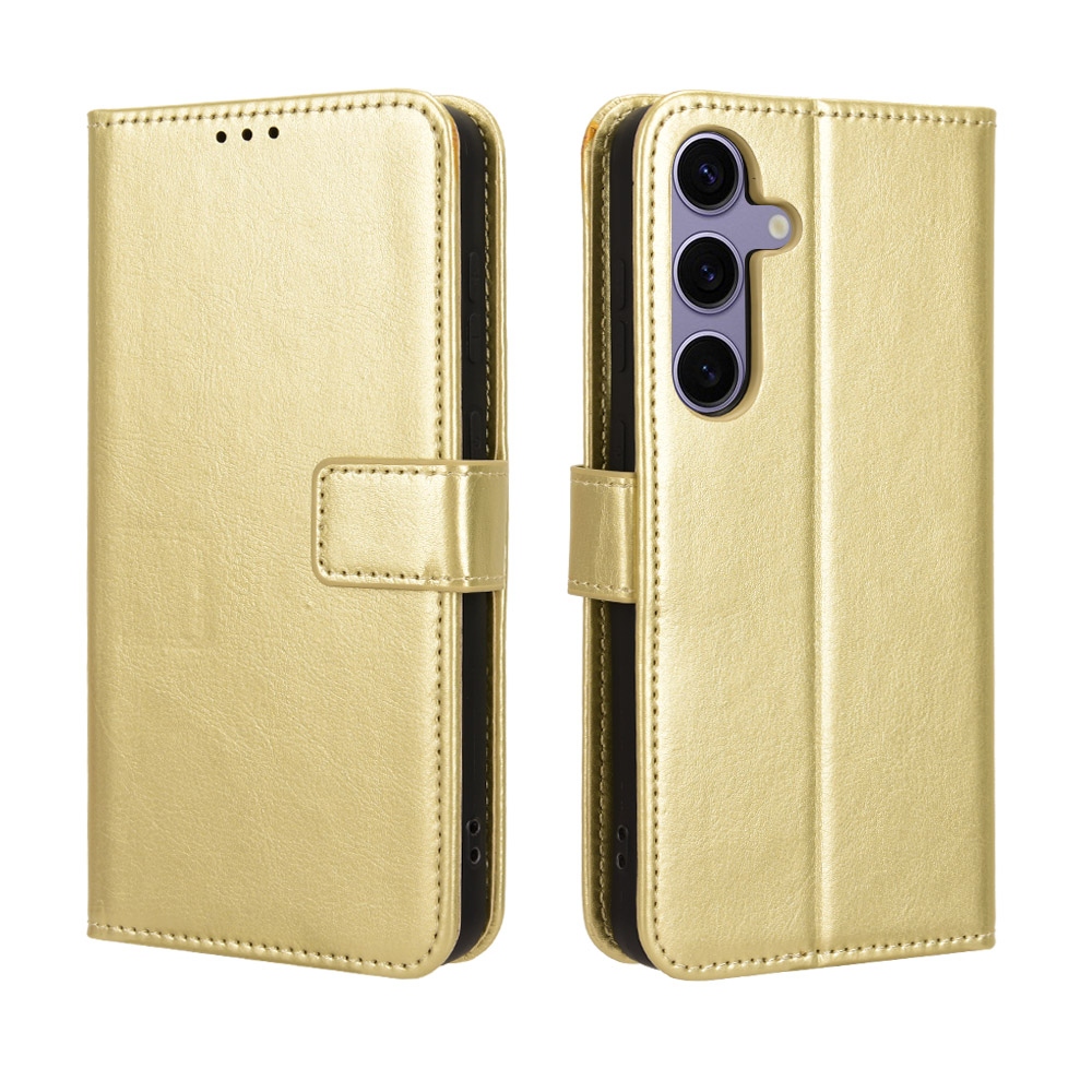 Crazy knížkové pouzdro na Samsung Galaxy S25 FE - zlaté
