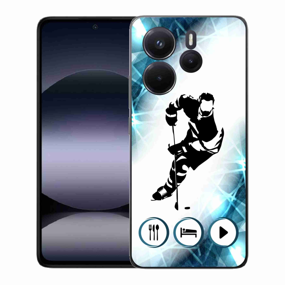 Gelový kryt mmCase na Xiaomi Redmi Note 14 - hokej 1